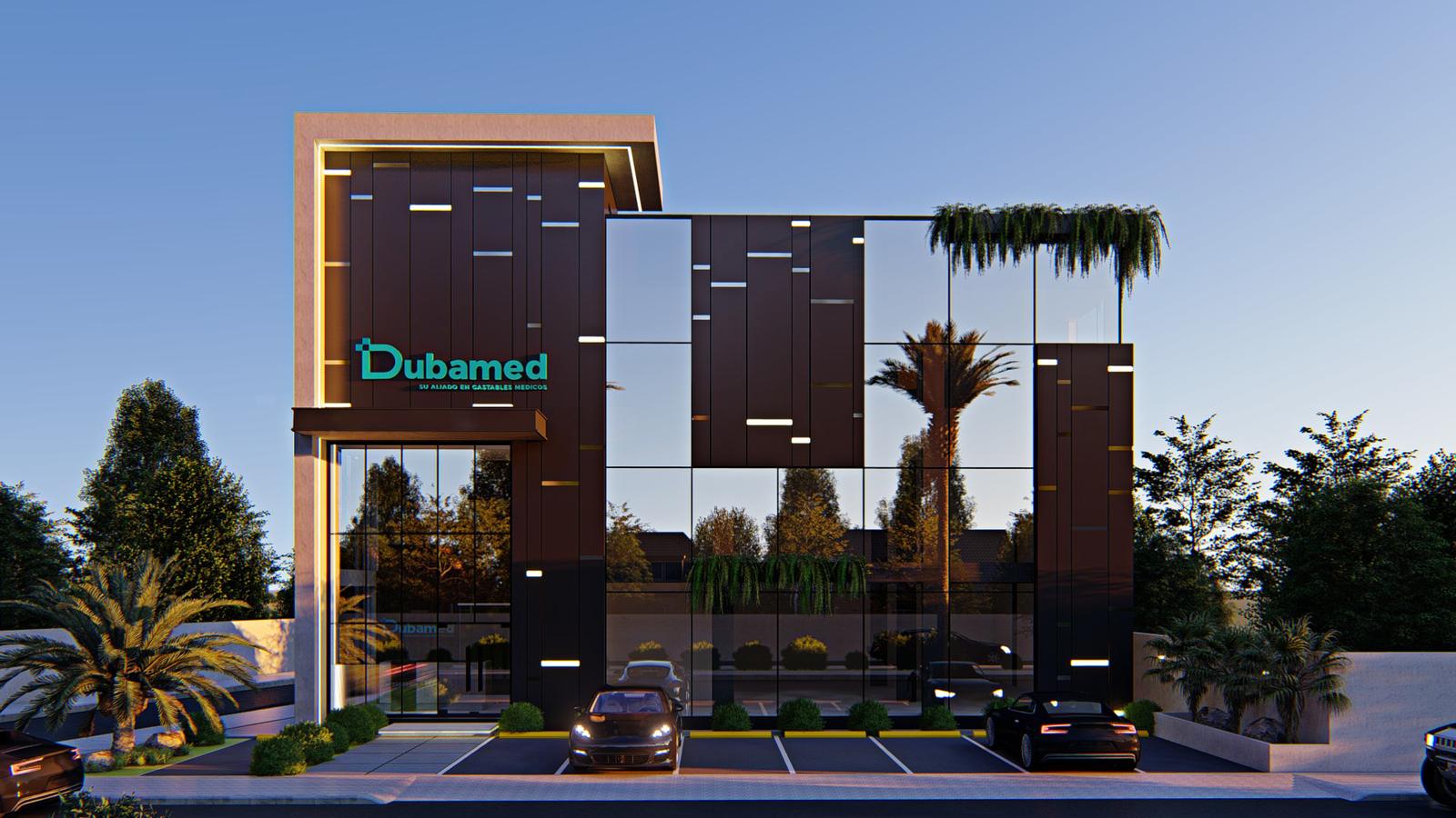 Dubamed — Edificio corporativo · insumos médicos